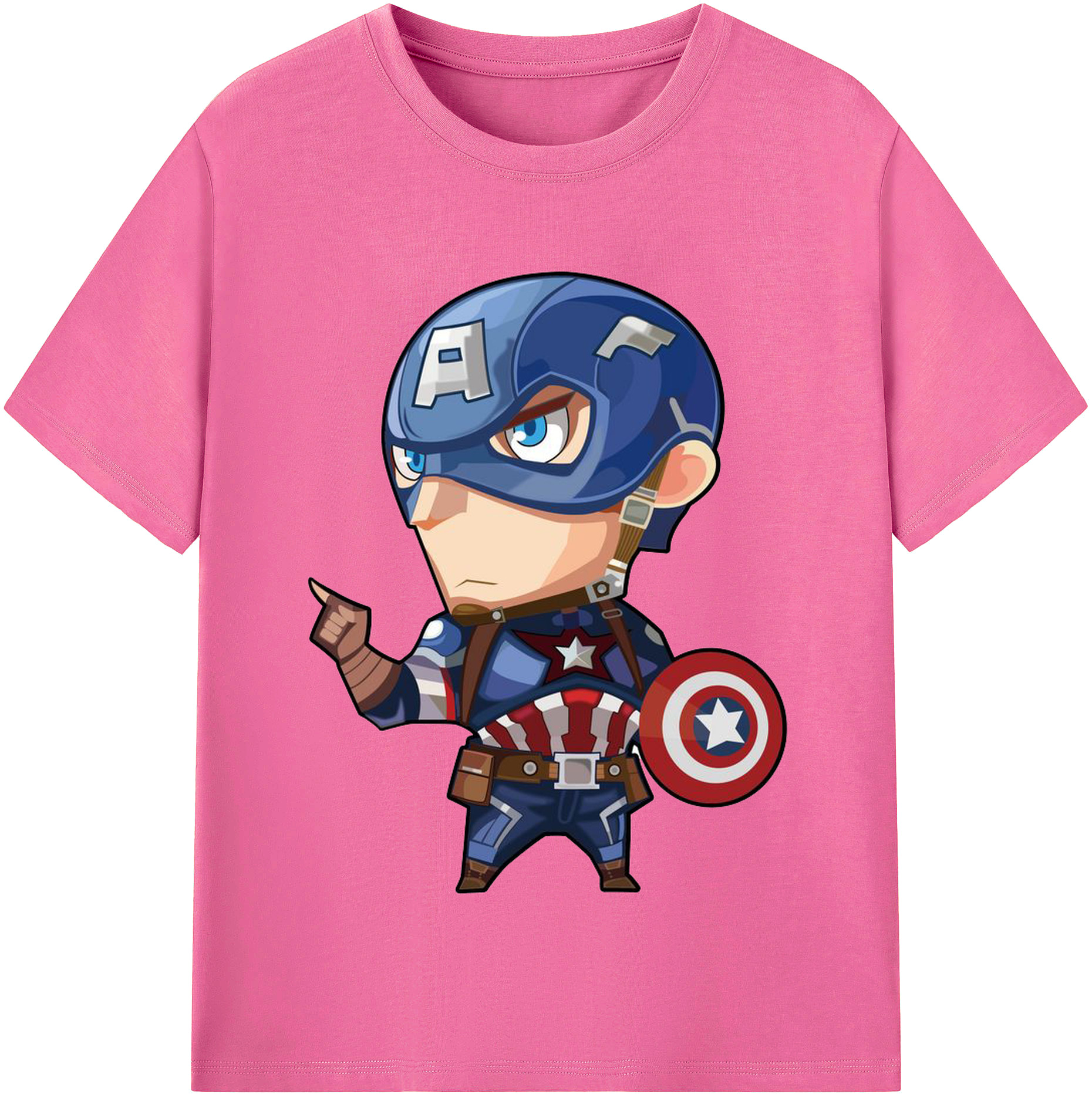（画像用） アベンジャーズ The Avengers レディースカジュアルプリントTシャツ（綿100％）